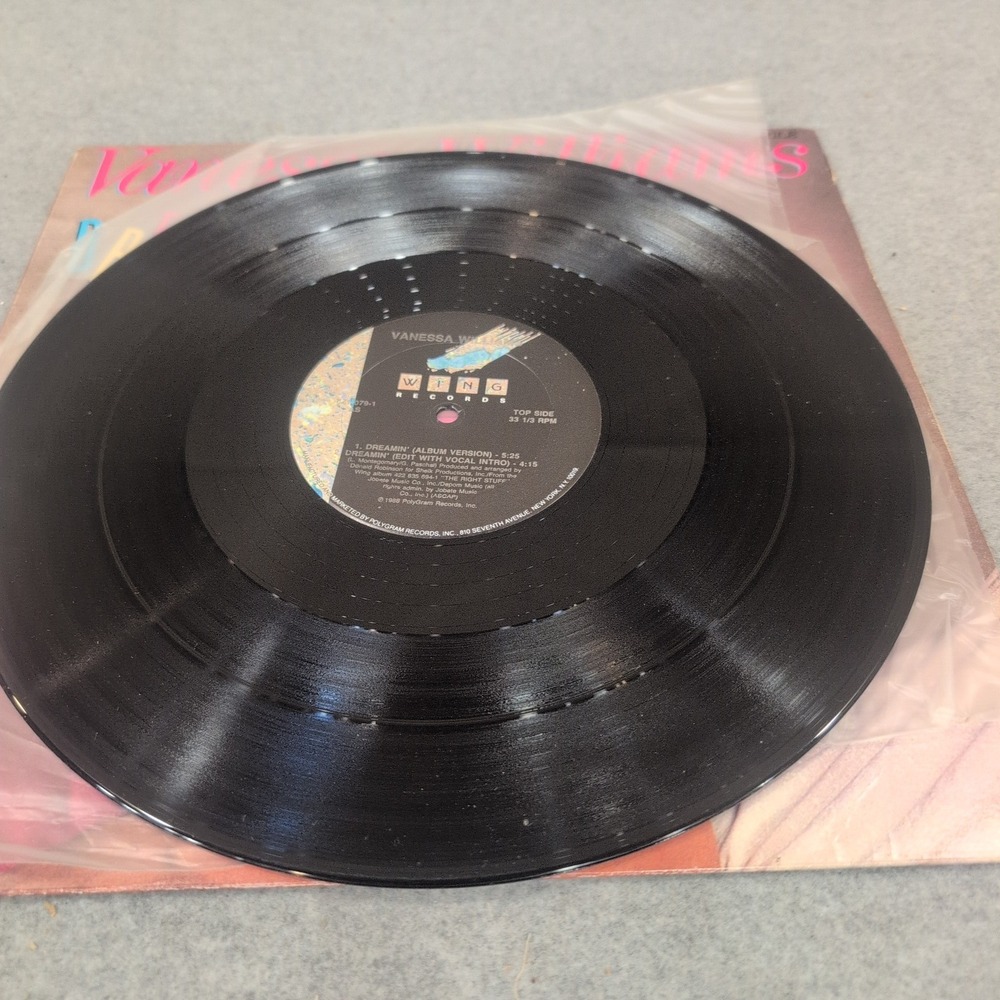 Vanessa Williams Dreamin 12 Single Vinyl 1988 Wing Records Promo 422-871079-1 - Picture 4 of 5